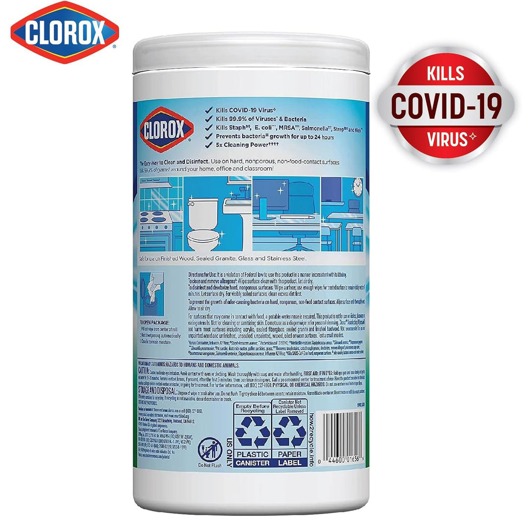 Clorox Disinfecting Wipes, Fresh Scent, 75 Count Canister