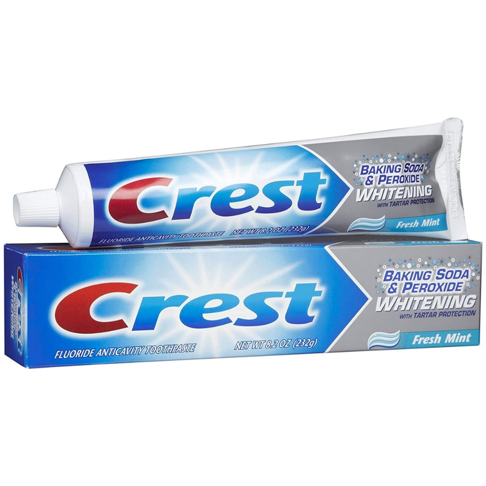 Crest Baking Soda & Peroxide Whitening with Tartar Protection Toothpaste | Fresh Mint
