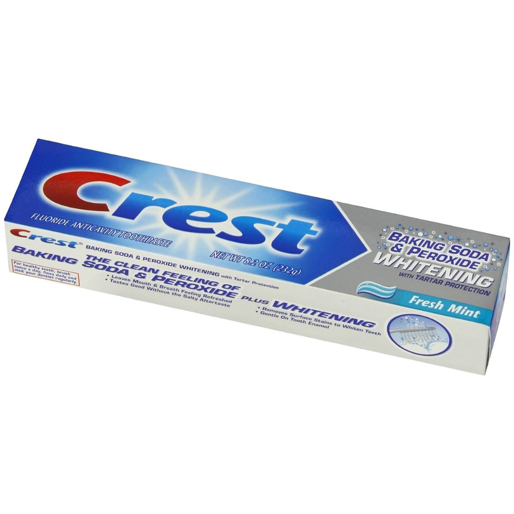 Crest Baking Soda & Peroxide Whitening with Tartar Protection Toothpaste | Fresh Mint