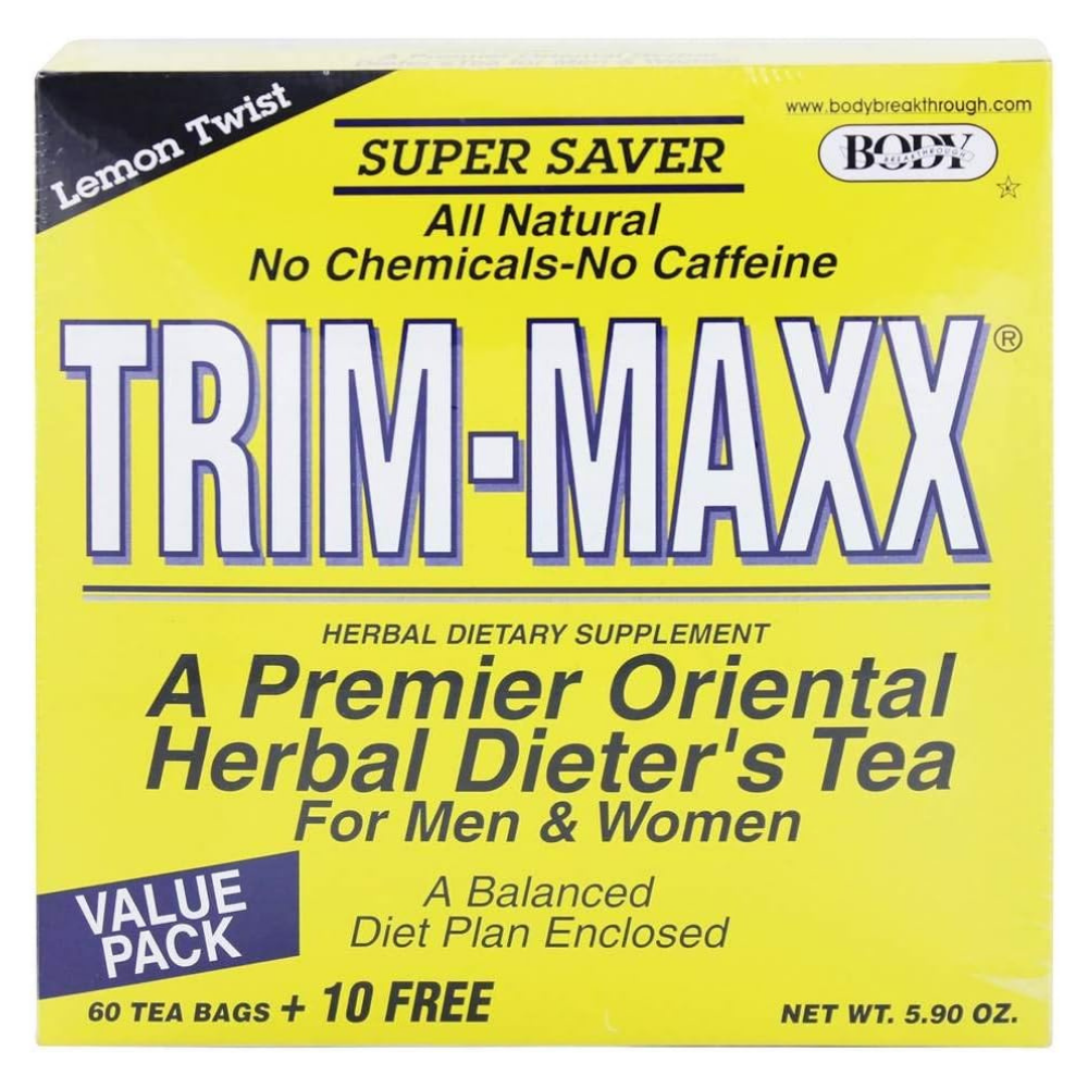 Body Breakthrough Trim-Maxx Diet Tea - Lemon, 60 Bag