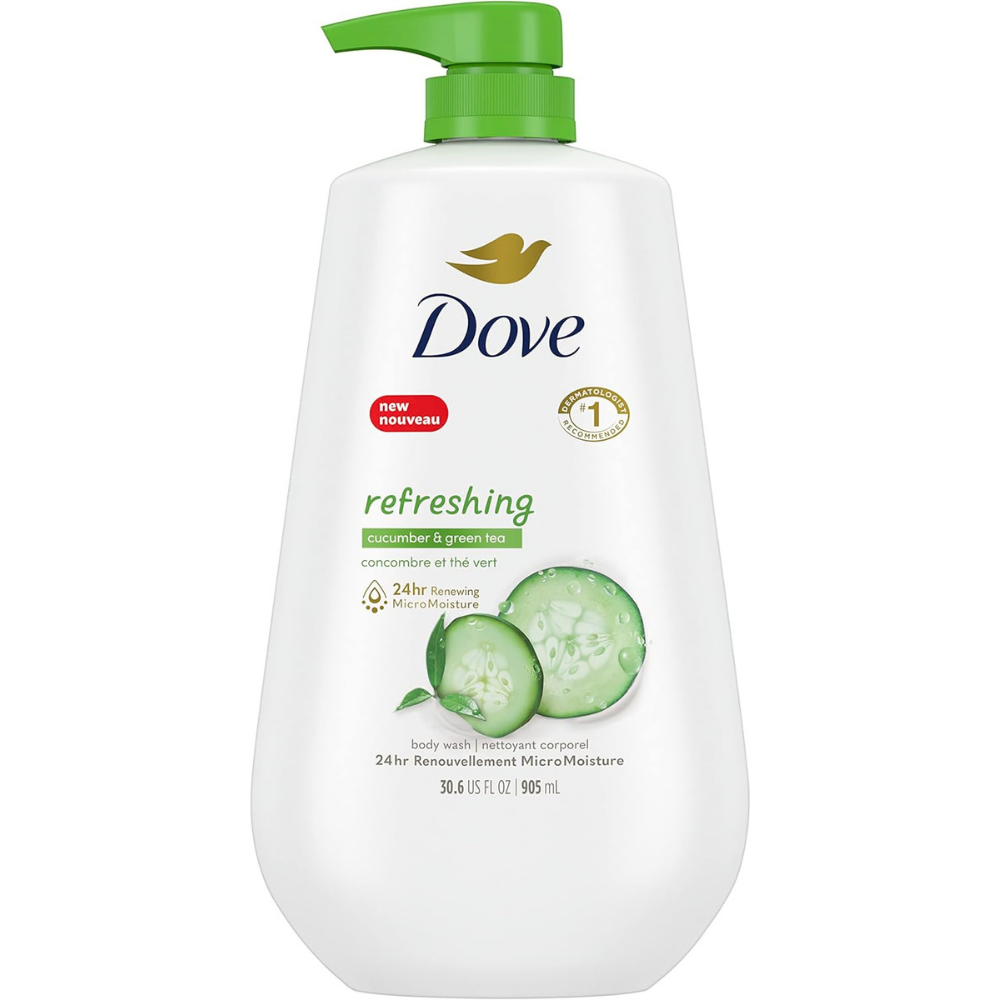 Dove Go Fresh Body Wash | Refreshing Cucumber and Green Tea Pump | 34 Oz