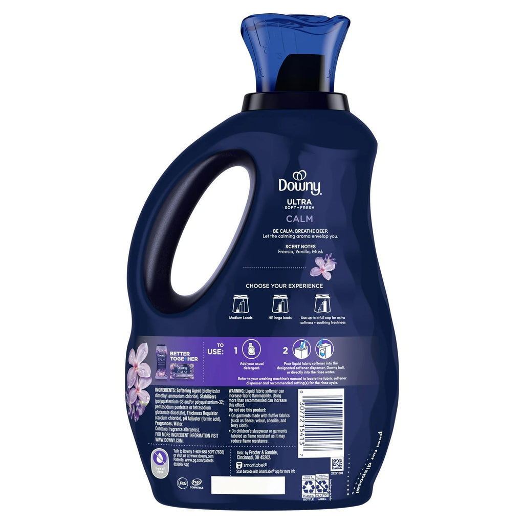 Downy Ultra Soft + Calm Infusions Liquid Fabric Conditioner - Lavender & Vanilla Bean, 56 Oz