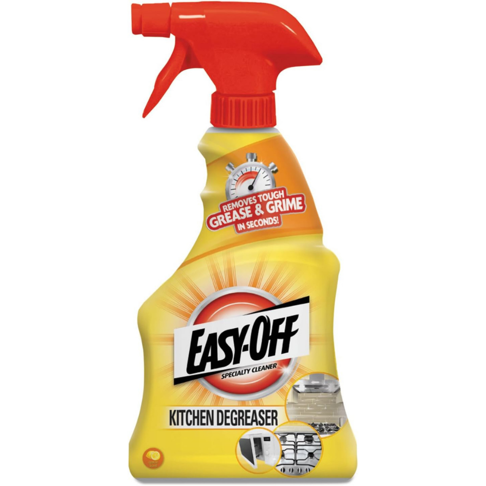 Easy Off Lemon Kitchen Degreaser Cleaner, Non-Abrasive Liquid Cleaner – 16 Oz