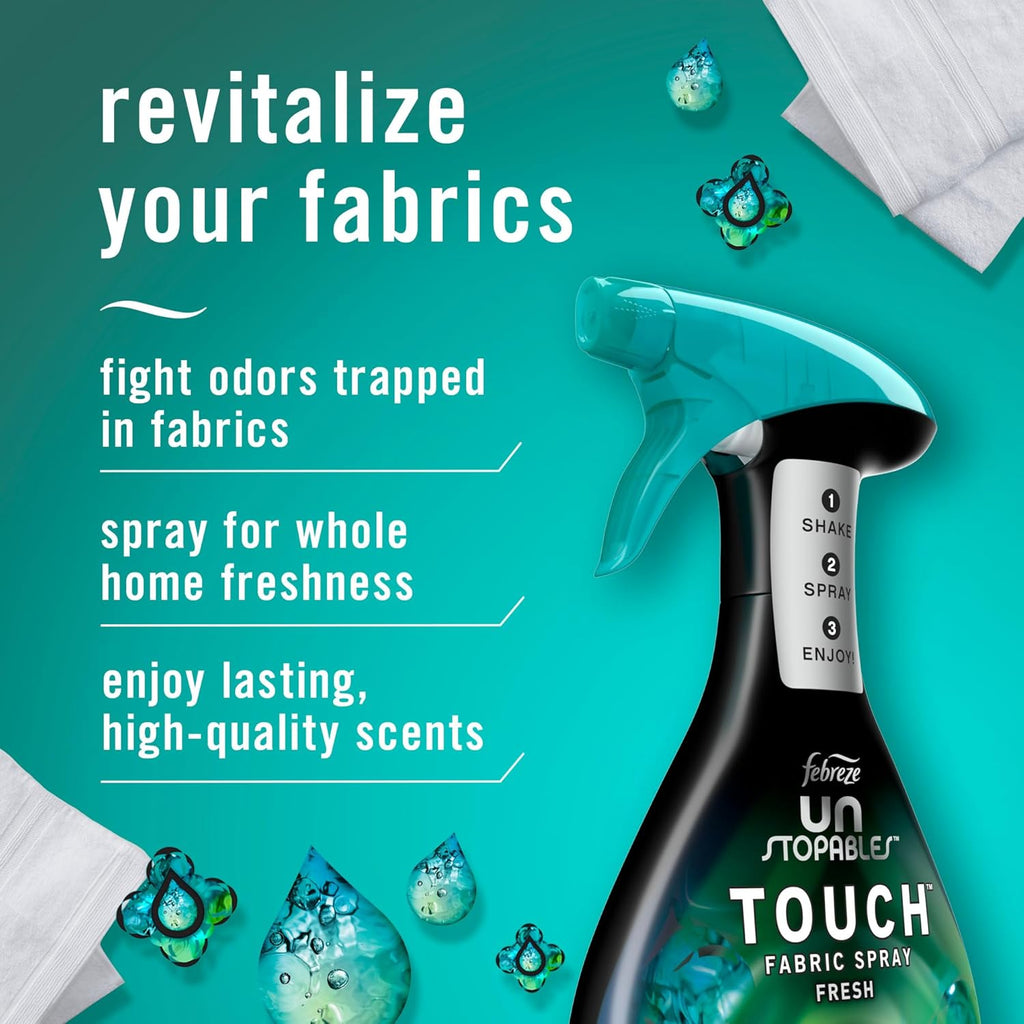 Febreze Unstopables Touch | Fresh & Paradise | 16.9 Oz