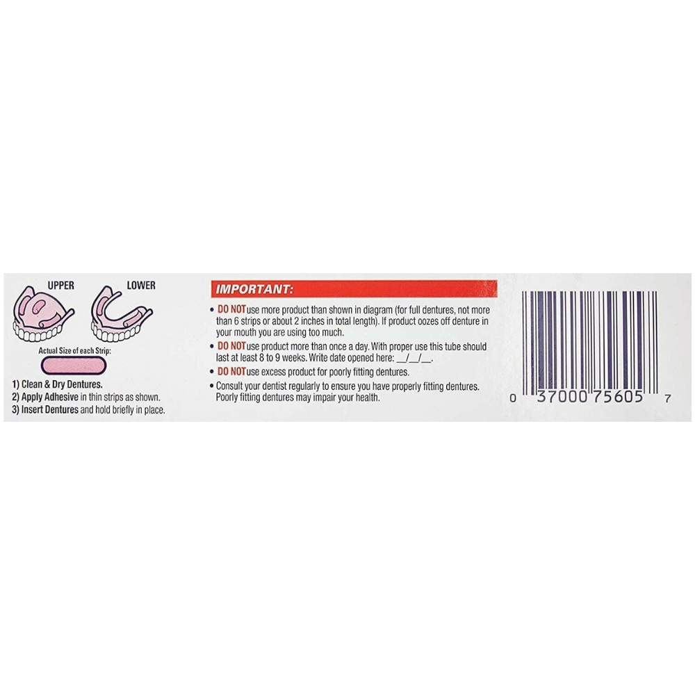 Fixodent Ultra Max Hold Dental Adhesive Cream - 2.2 Oz  (Pack of 3)