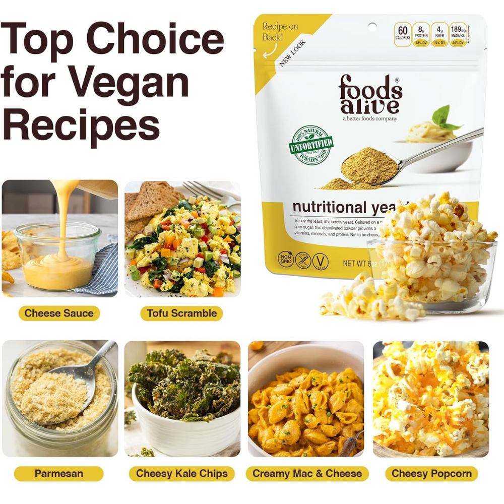 Foods Alive - Nutritional Yeast, 6 Oz