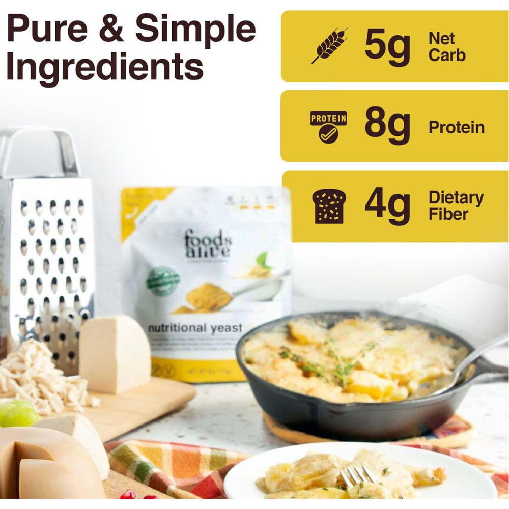 Foods Alive - Nutritional Yeast, 6 Oz