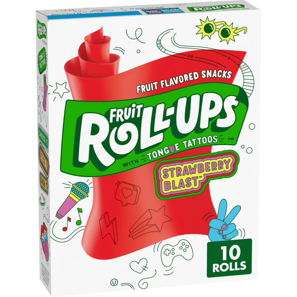 Fruit Roll-Ups Box, 10 Rolls ( Multiple Flavour Variants)
