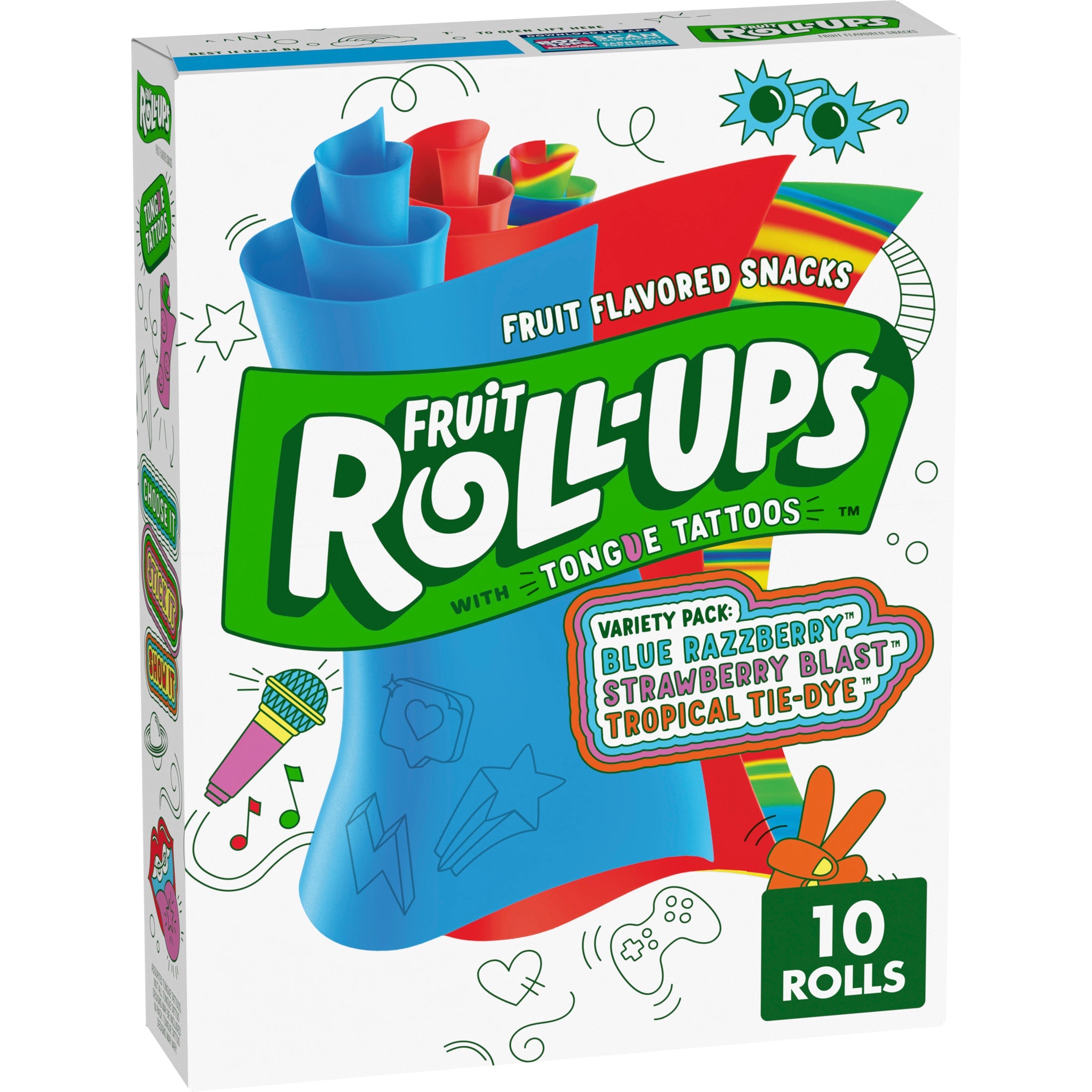 Fruit Roll-Ups Box, 10 Rolls ( Multiple Flavour Variants)