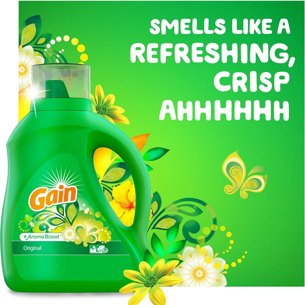 Gain Original Liquid Laundry Detergent, 32 Loads, 50 fl.oz
