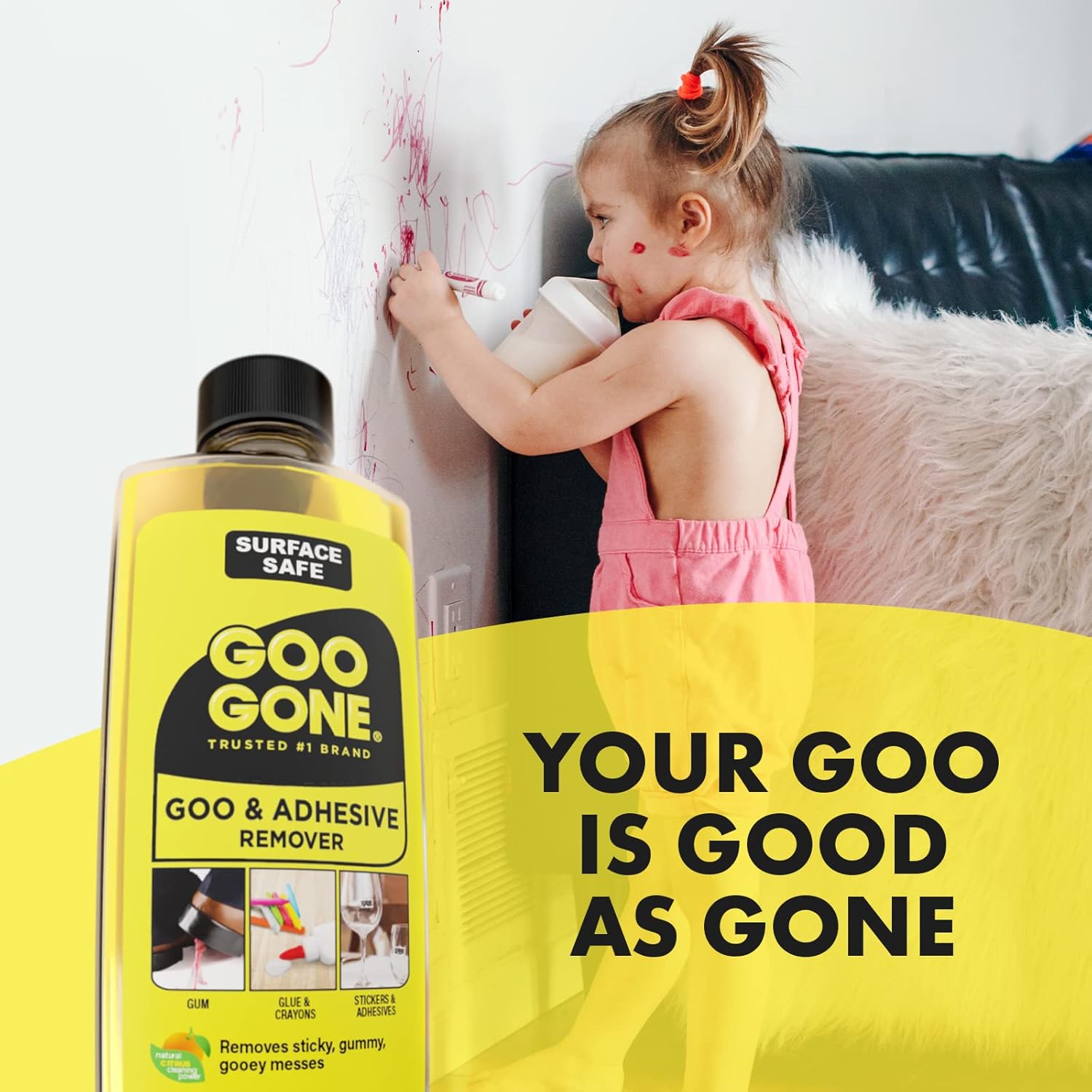 Goo Gone Surface Safe Adhesive Remover, Citrus Scent