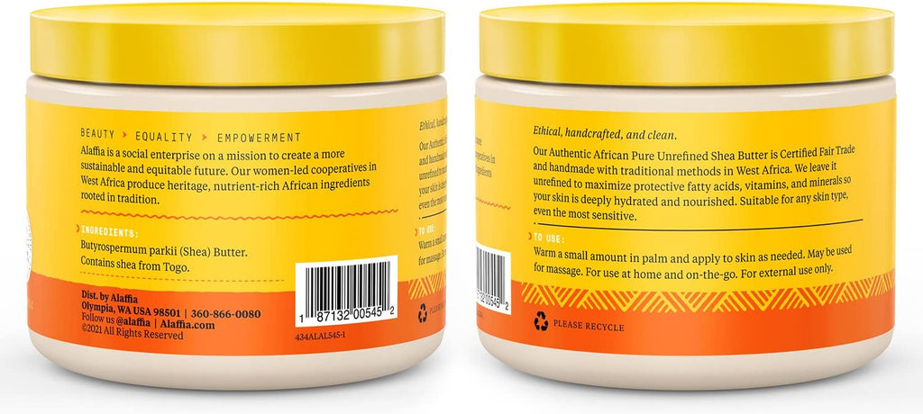 Alaffia Everyday Shea Butter Unscented | 11 Oz (312 g)