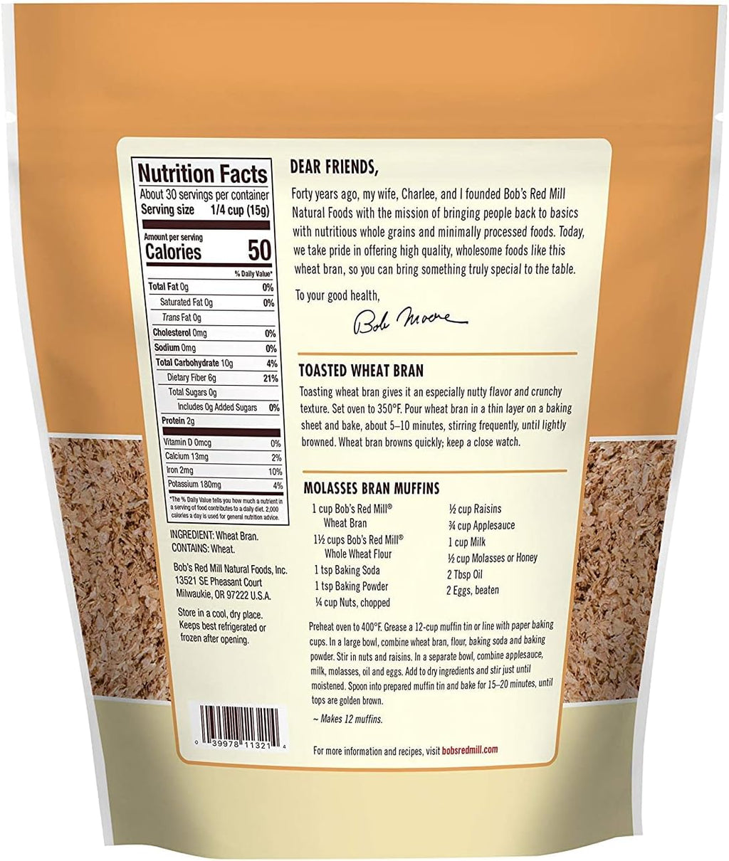 Bob's Red Mill Wheat Bran, 8 Oz