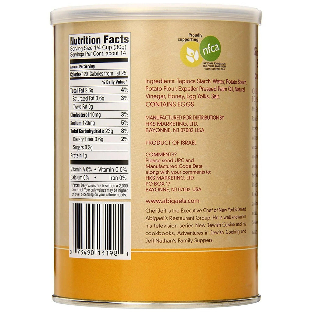 Jeff Nathan Creations Gluten Free Breadcrumbs, Panko Crumbs | Plain | 425g