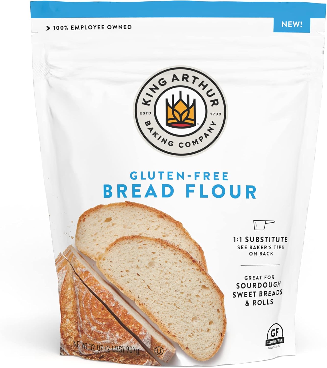 King Arthur Gluten Free Bread Flour | 32 Oz