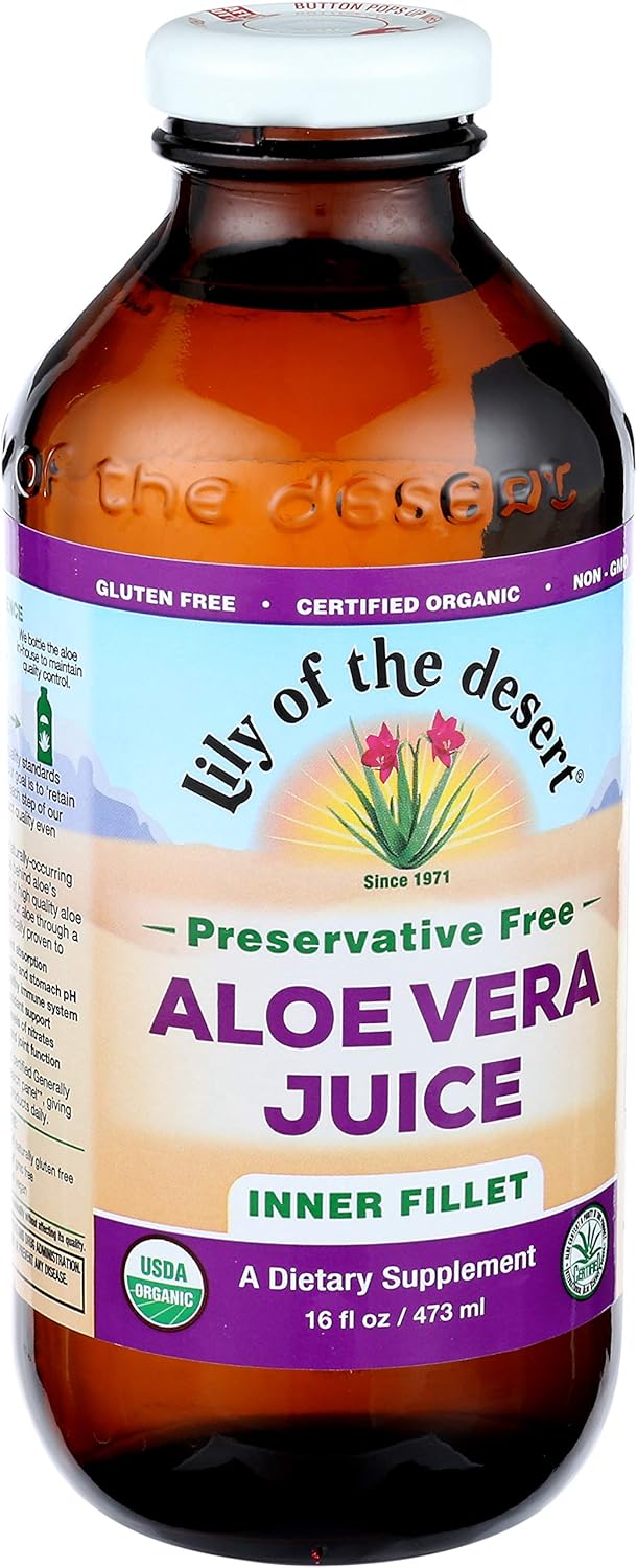Preservative Free Aloe Vera Juice Inner Fillet | 16 Oz