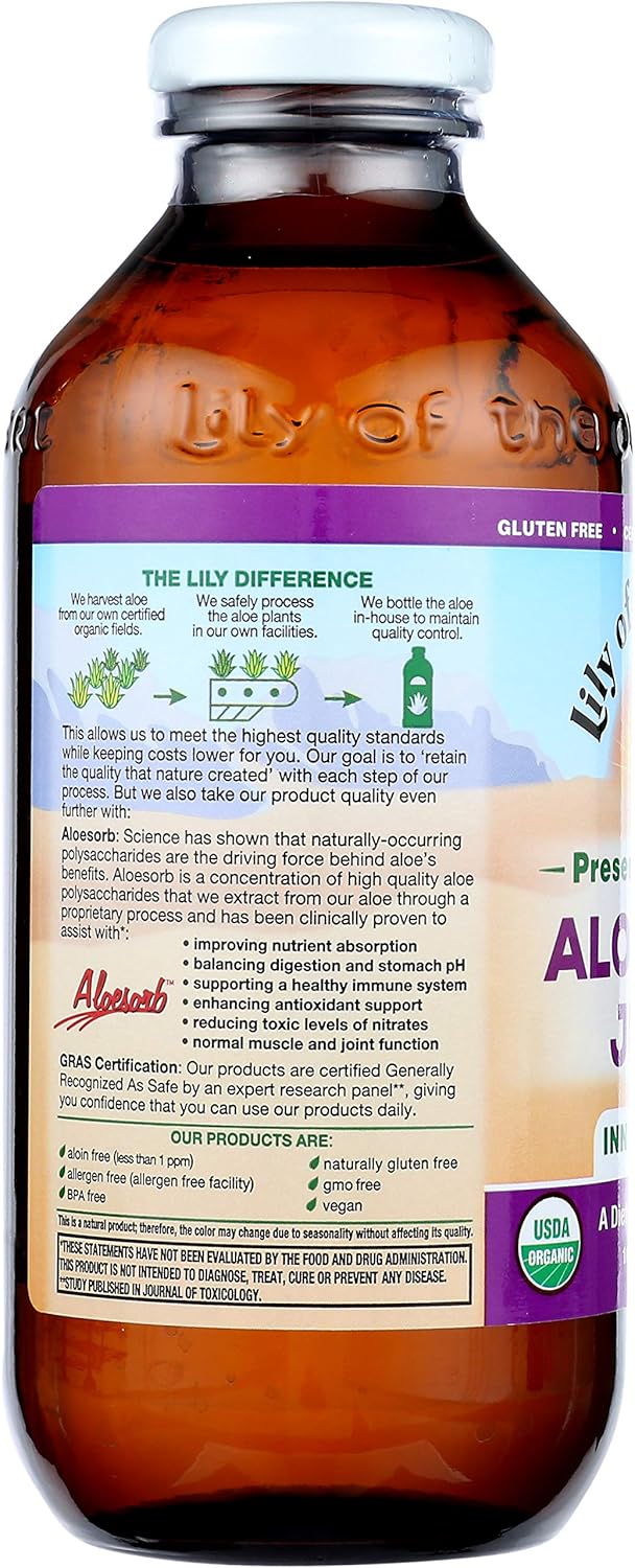 Preservative Free Aloe Vera Juice Inner Fillet | 16 Oz