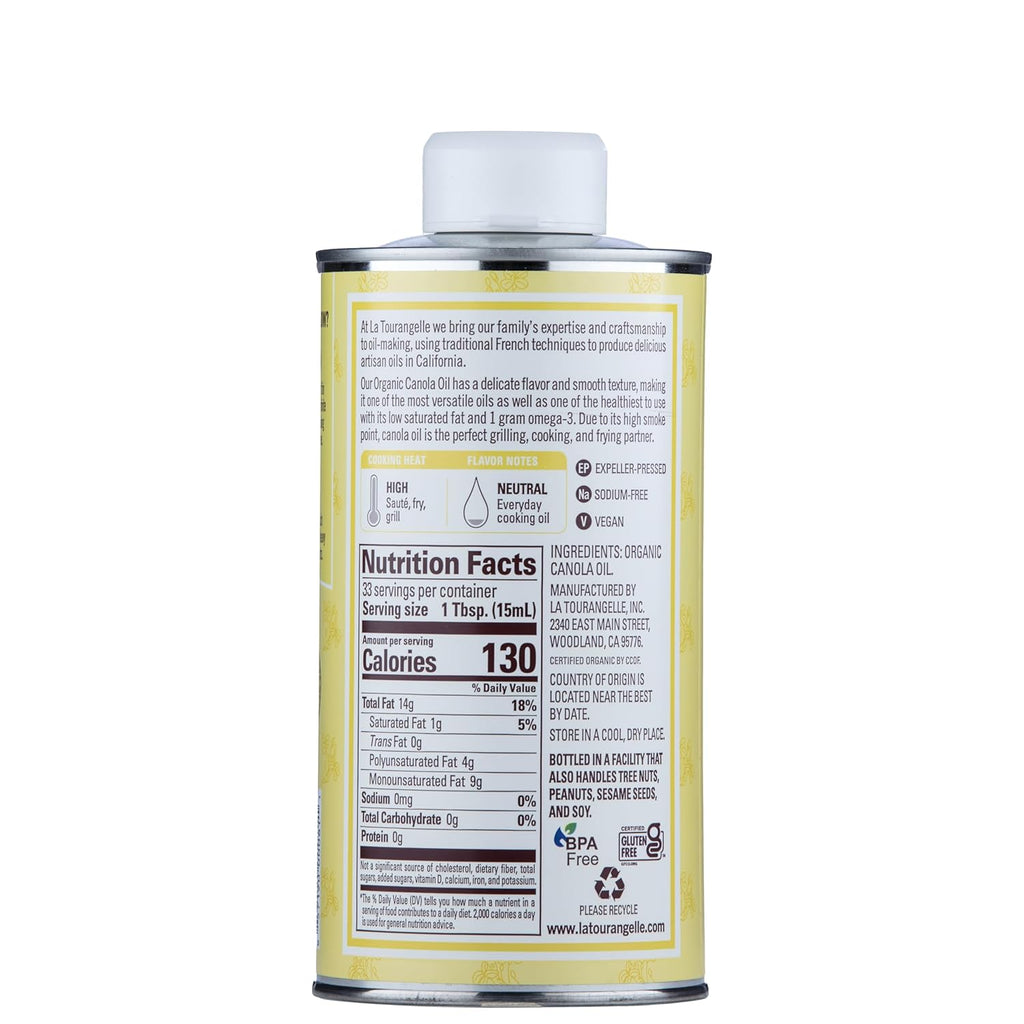 La Tourangelle Canola Oil | 16.9 Oz (500 ml)