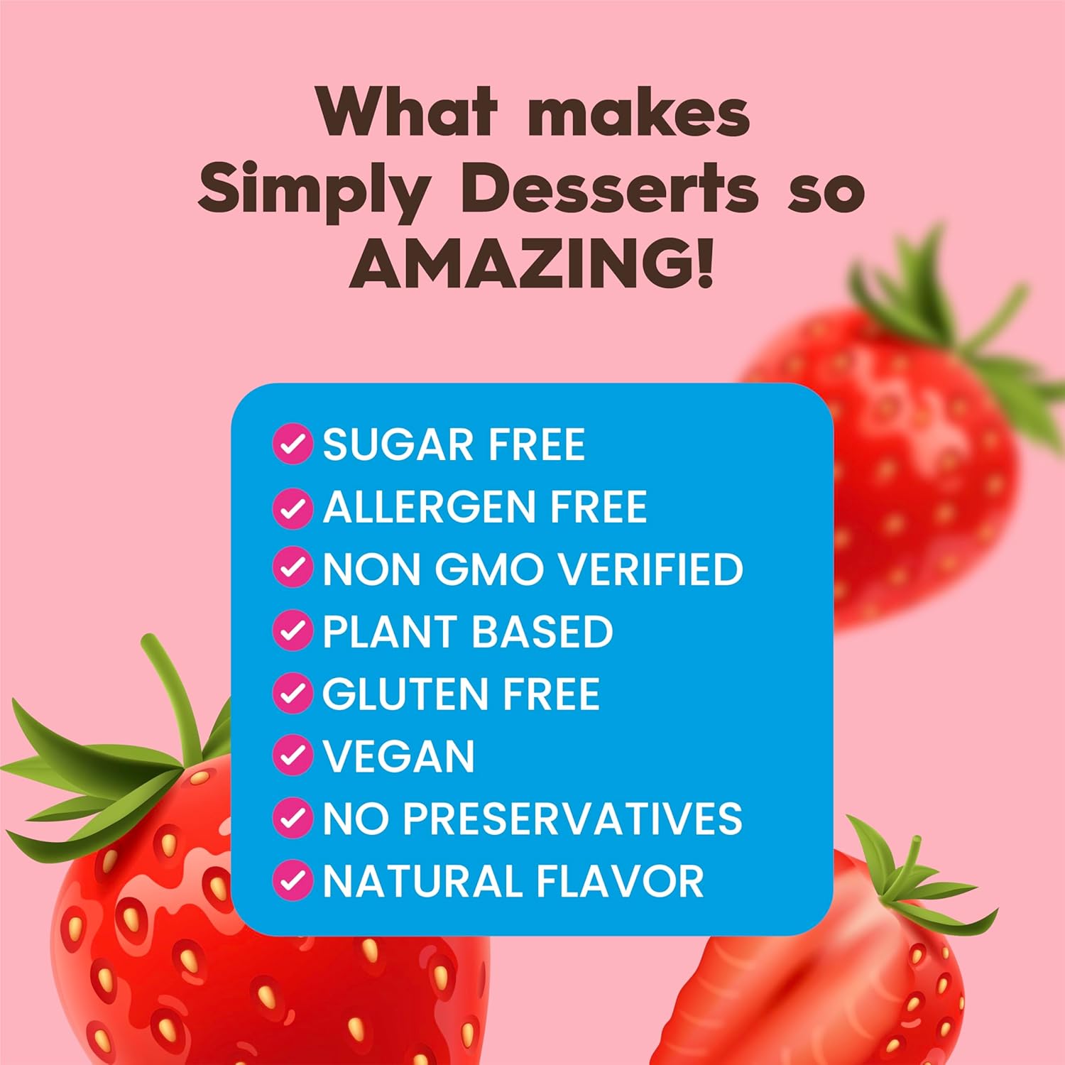 Simply Delish Jel Dessert Strawberry | 0.7 Oz (20 g)