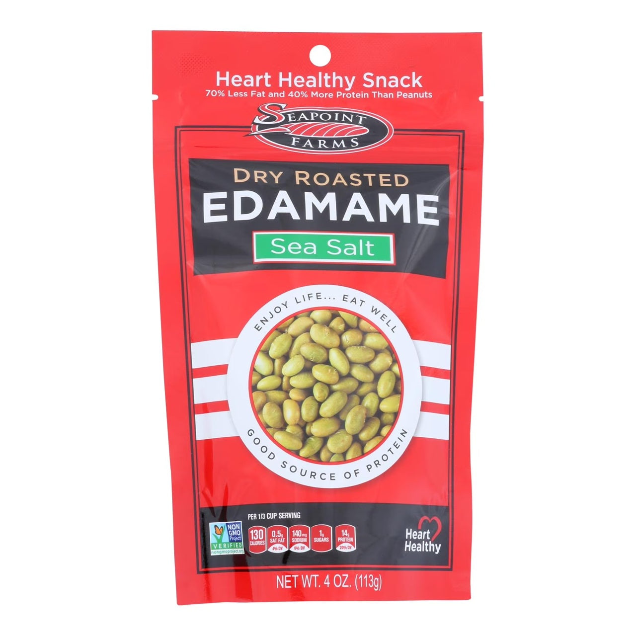 Seapoint Farms Dry Roasted Edamame Lightly Salted | 4 Oz (113 g)