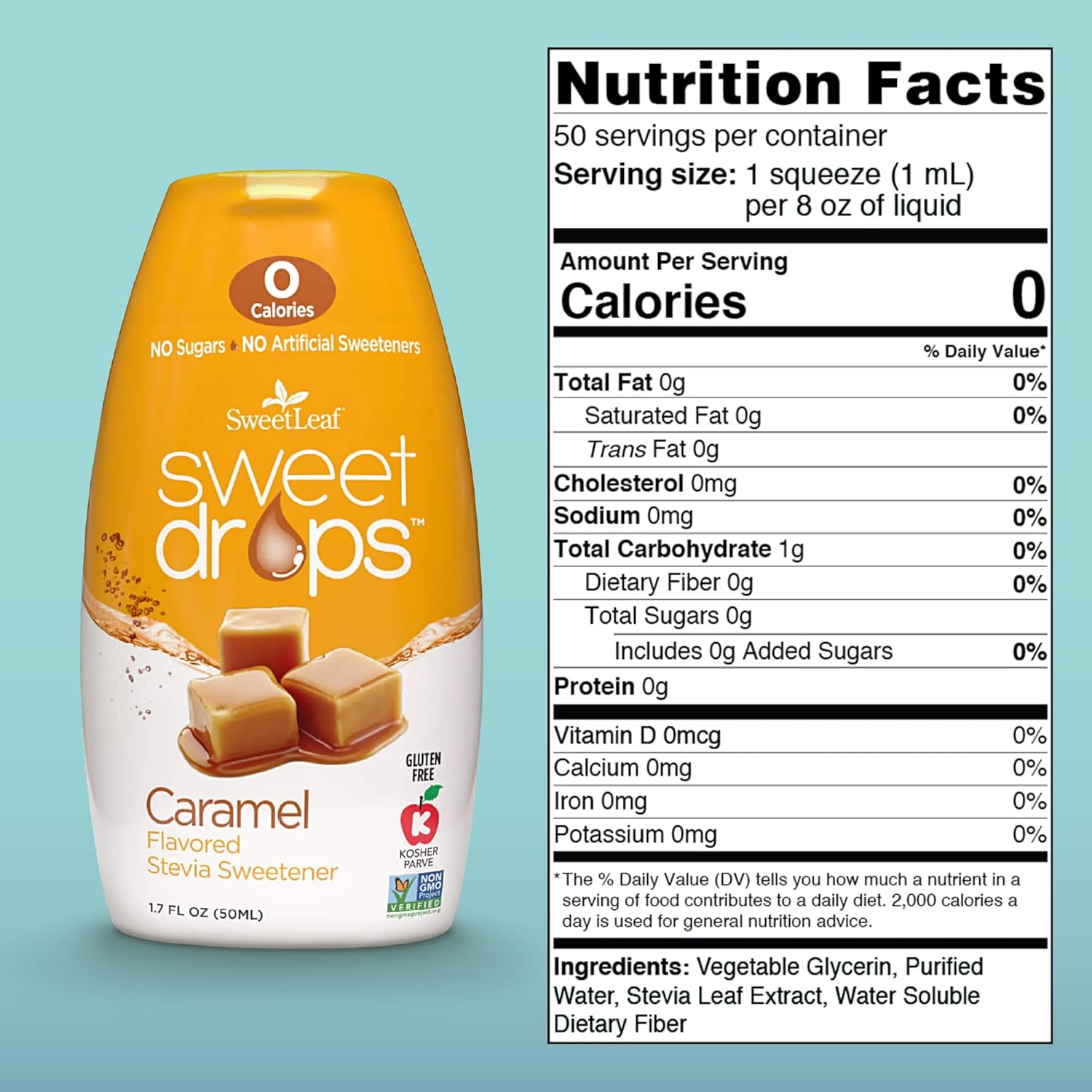 SweetLeaf Sweetdrops | Caramel | 1.7 Oz (50 ml)