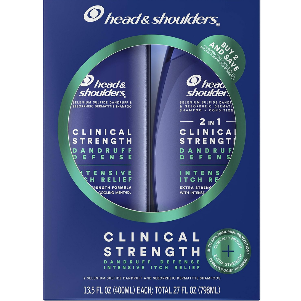 Head & Shoulders Clinical Strength Dandruff Shampoo Twin Pack