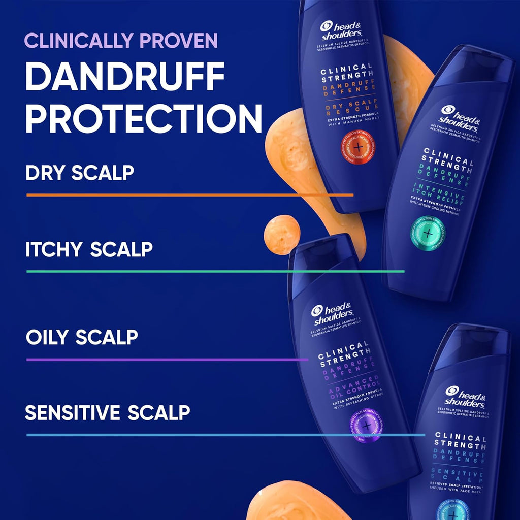 Head & Shoulders Clinical Strength Dandruff Shampoo - Advanced Oil Control (Twin Pack)