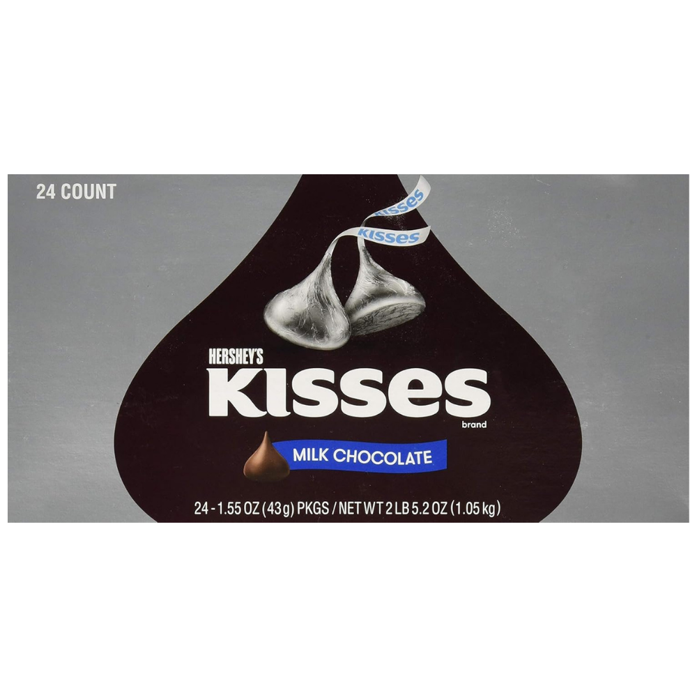 Hershey's Kisses Milk Chocolate Miniature Bag, 43g
