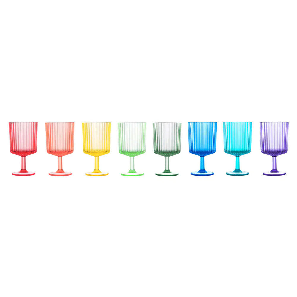 Pandex Acrylic Stacking Tumblers – 335ml | Durable BPA-Free Drinkware | 8-Pack Clear Glassware For Everyday Use & Parties