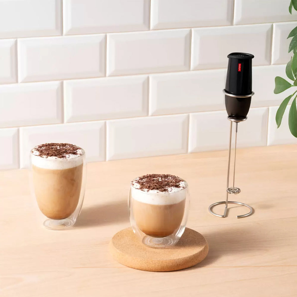 Bodum Pavina Double Wall Thermo Glass Set – 8 Pieces (4 x 350ml & 4 x 250ml) – Insulated Borosilicate Coffee & Tea Cups