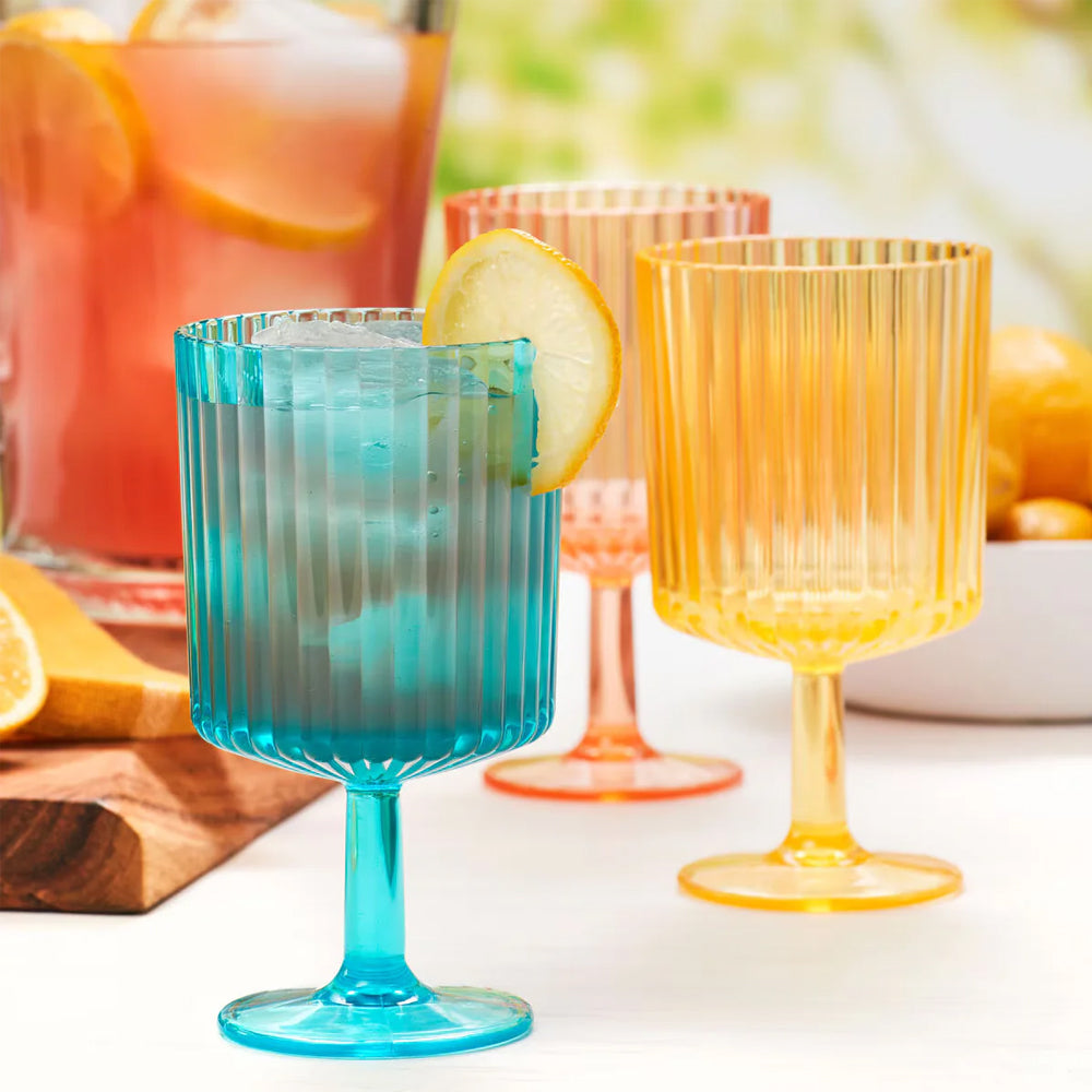 Pandex Acrylic Stacking Tumblers – 335ml | Durable BPA-Free Drinkware | 8-Pack Clear Glassware For Everyday Use & Parties