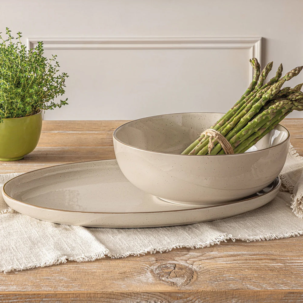 Over & Back Options Stoneware Serving Set, 2-piece