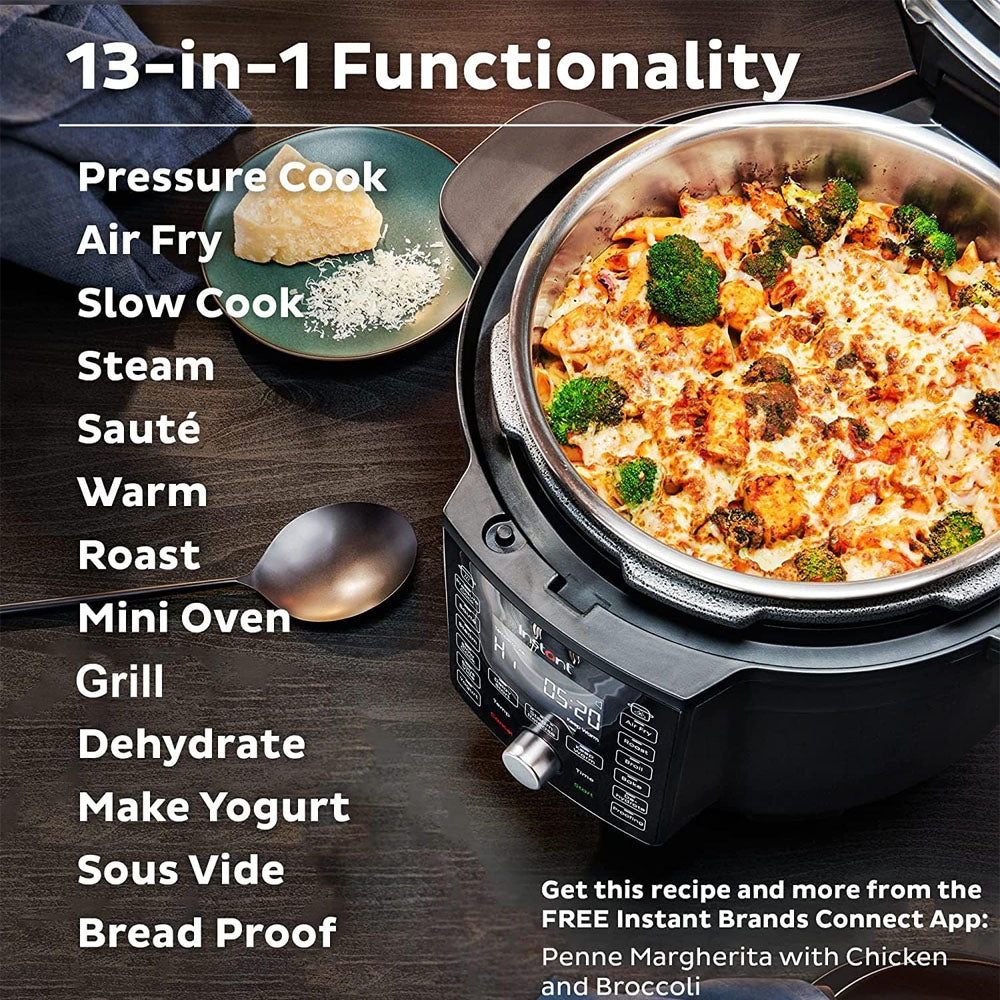 Instant Pot DUO Crisp, 1500W, 6.2L with Ultimate Lid Air Fryer + Multi-Cooker