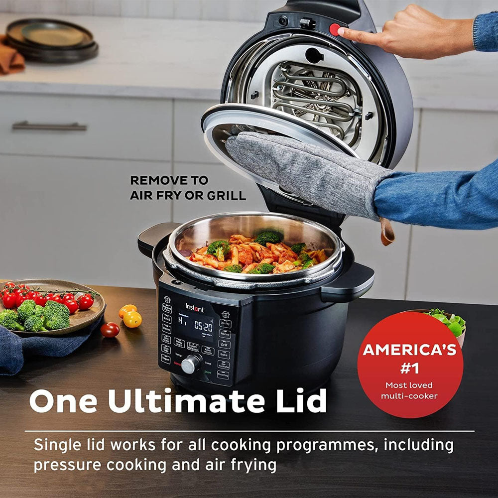 Instant Pot DUO Crisp, 1500W, 6.2L with Ultimate Lid Air Fryer + Multi-Cooker