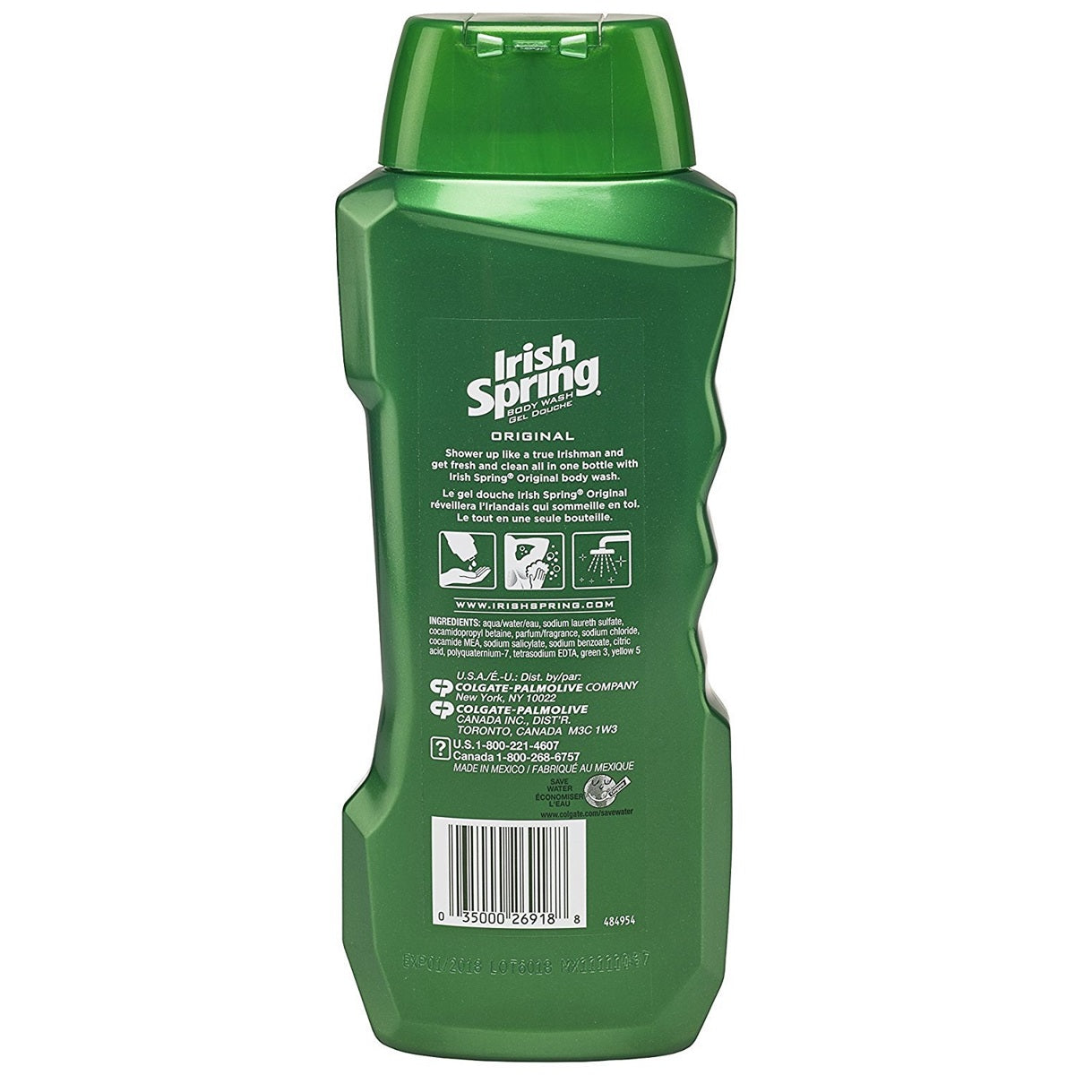 Irish Spring Body Wash, 18 Oz