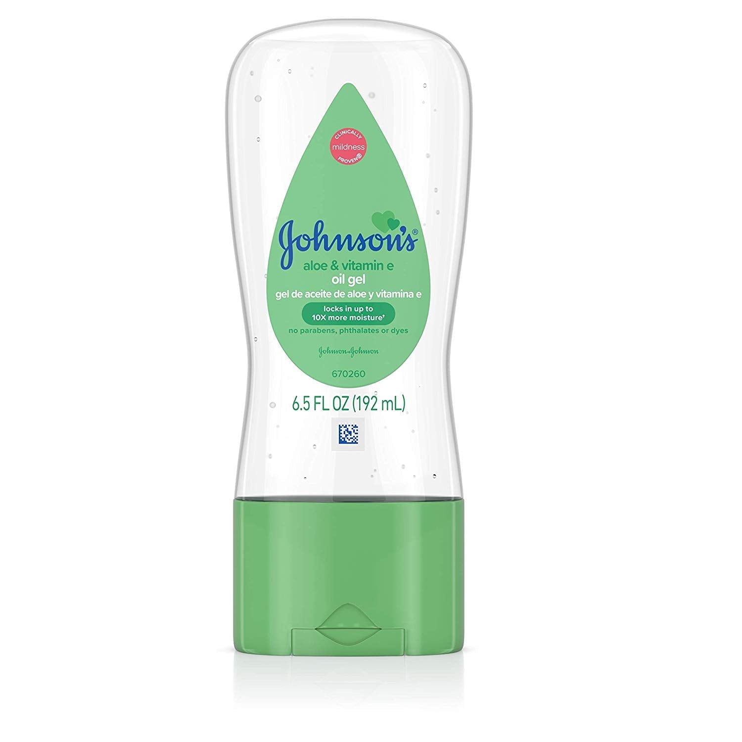Johnson & Johnson Baby Gel Oil with Aloe & Vitamin E - 6.5 Fl. Oz