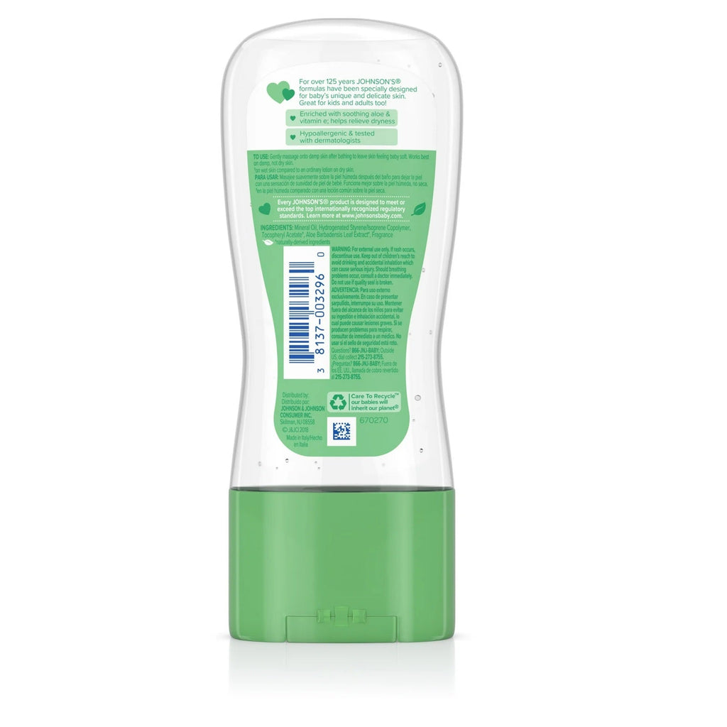 Johnson & Johnson Baby Gel Oil with Aloe & Vitamin E - 6.5 Fl. Oz