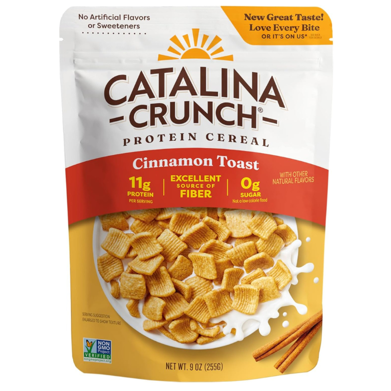 Catalina Crunch Protein Cereal, Cinnamon Toast, 9 Oz (255 g)