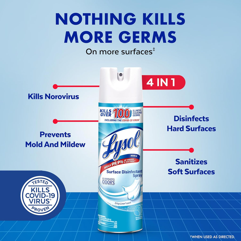 Lysol Disinfectant Spray, 19 Oz