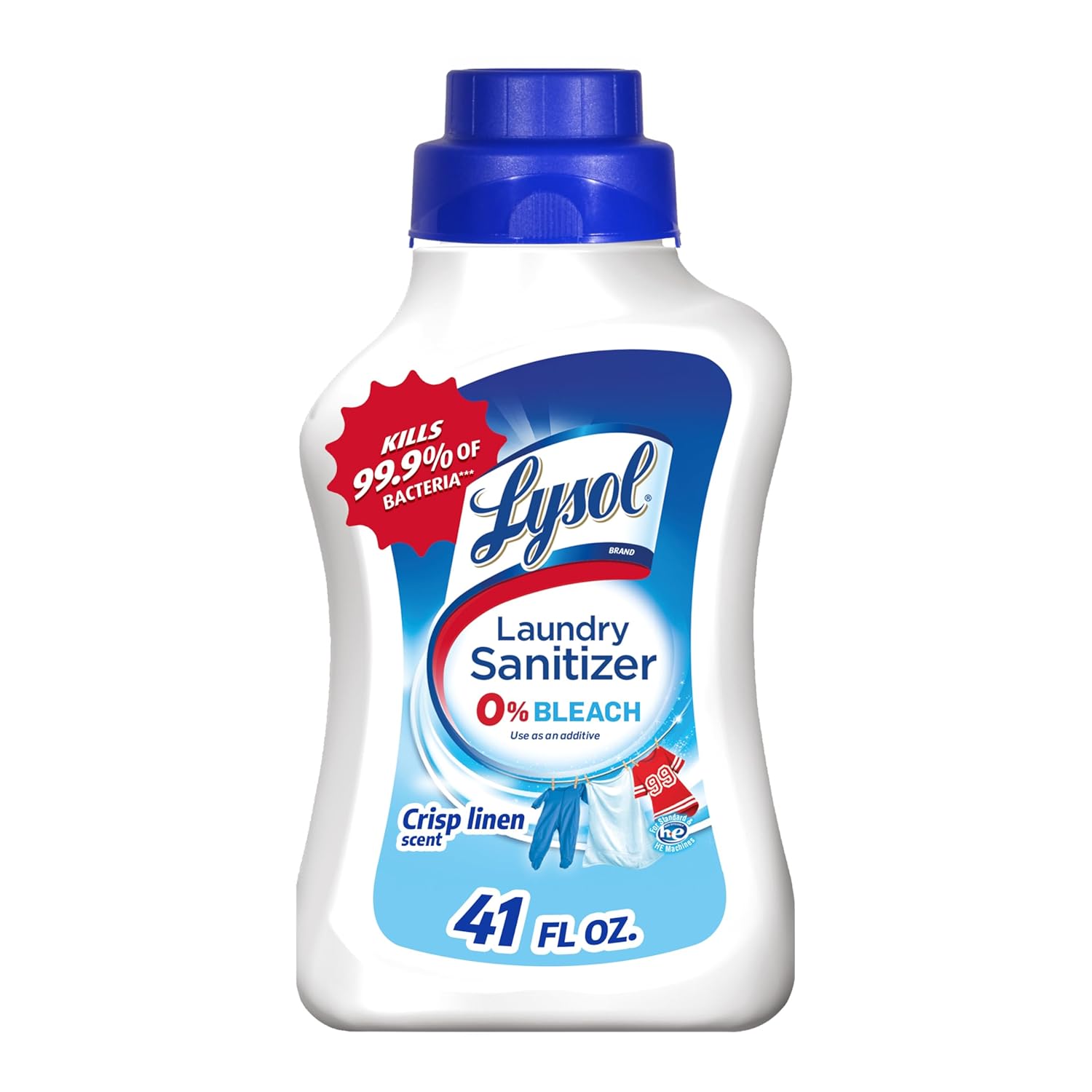 Lysol Laundry Sanitizer Additive, Crisp Linen - 41 Oz