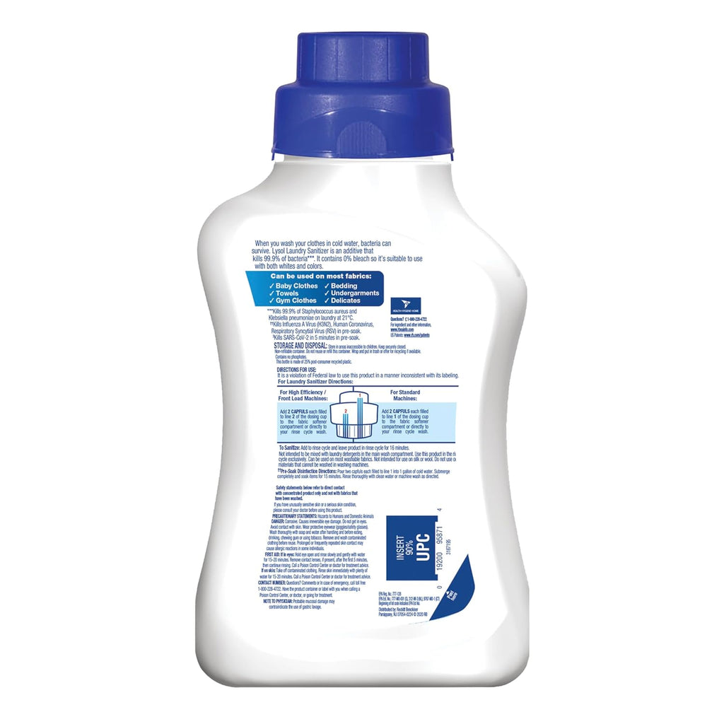 Lysol Laundry Sanitizer Additive, Crisp Linen - 41 Oz