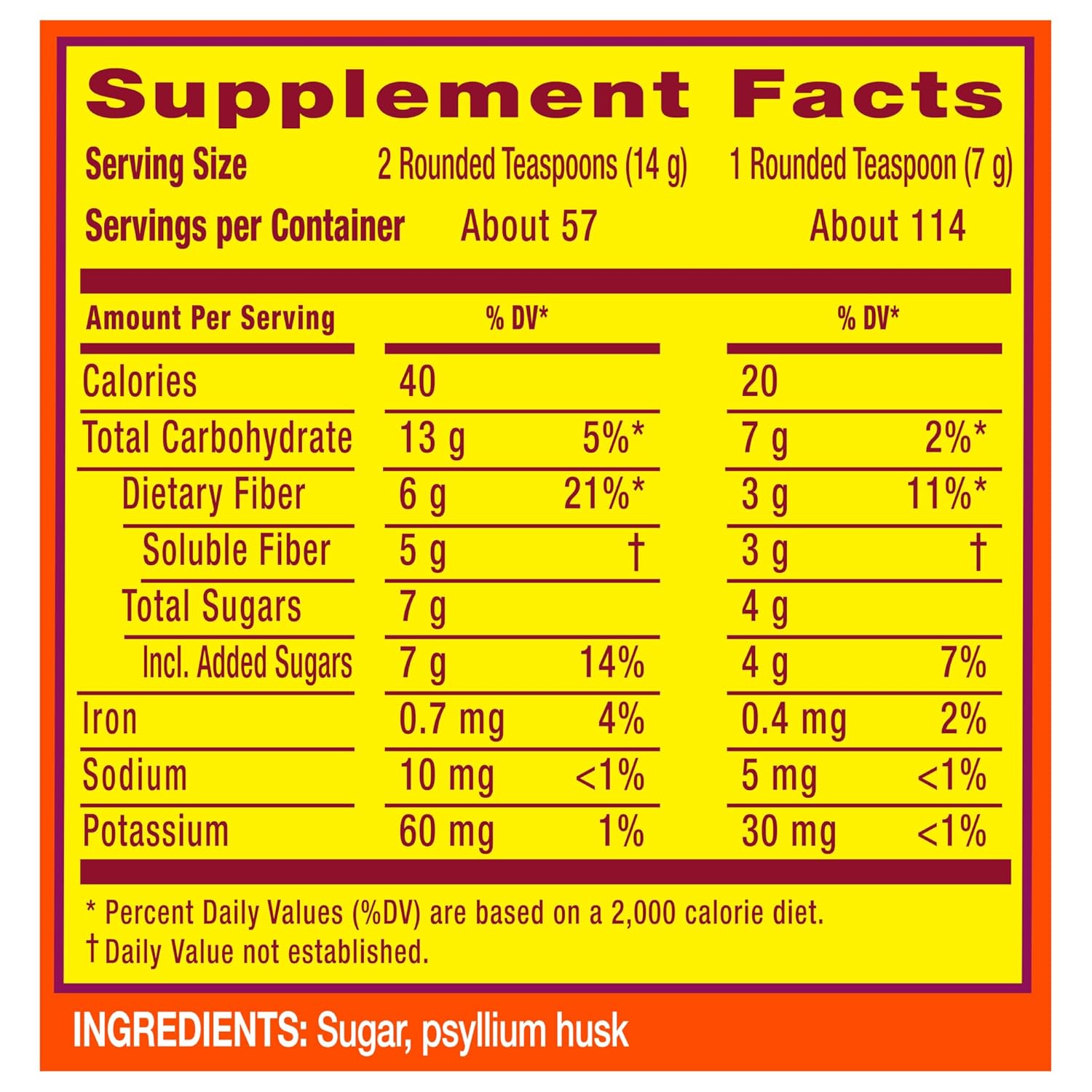 Metamucil Daily 4-in-1 Fiber Supplement – 114 Doses