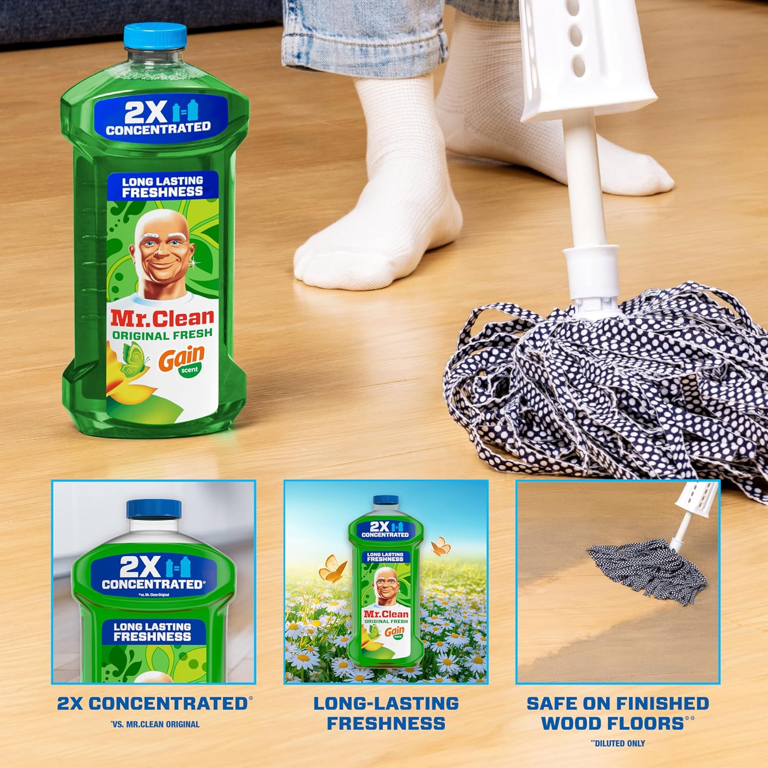 Mr. Clean Original Fresh 2X Concentrated Multi Surface Cleaner, 41 Fl.Oz