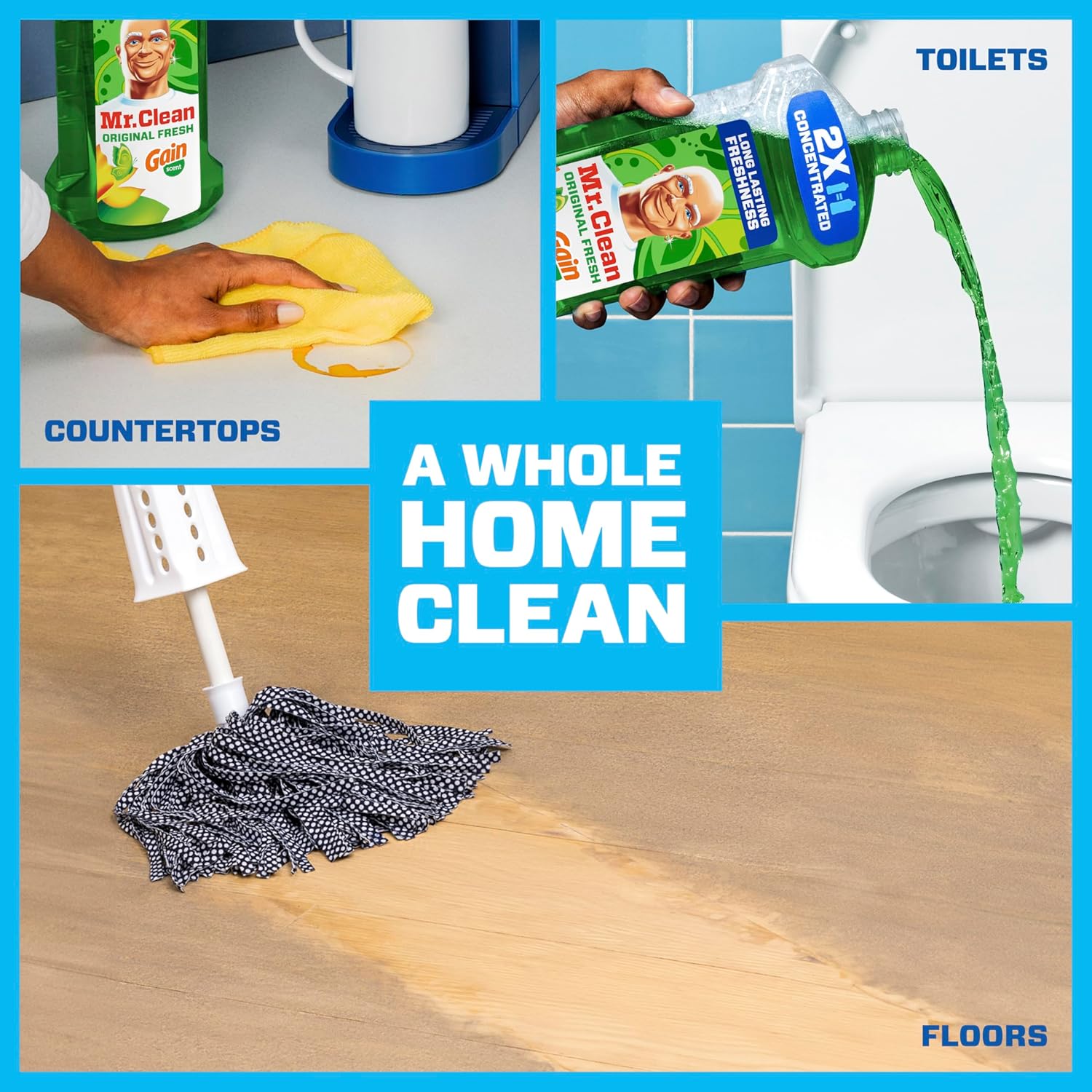 Mr. Clean Original Fresh 2X Concentrated Multi Surface Cleaner, 41 Fl.Oz