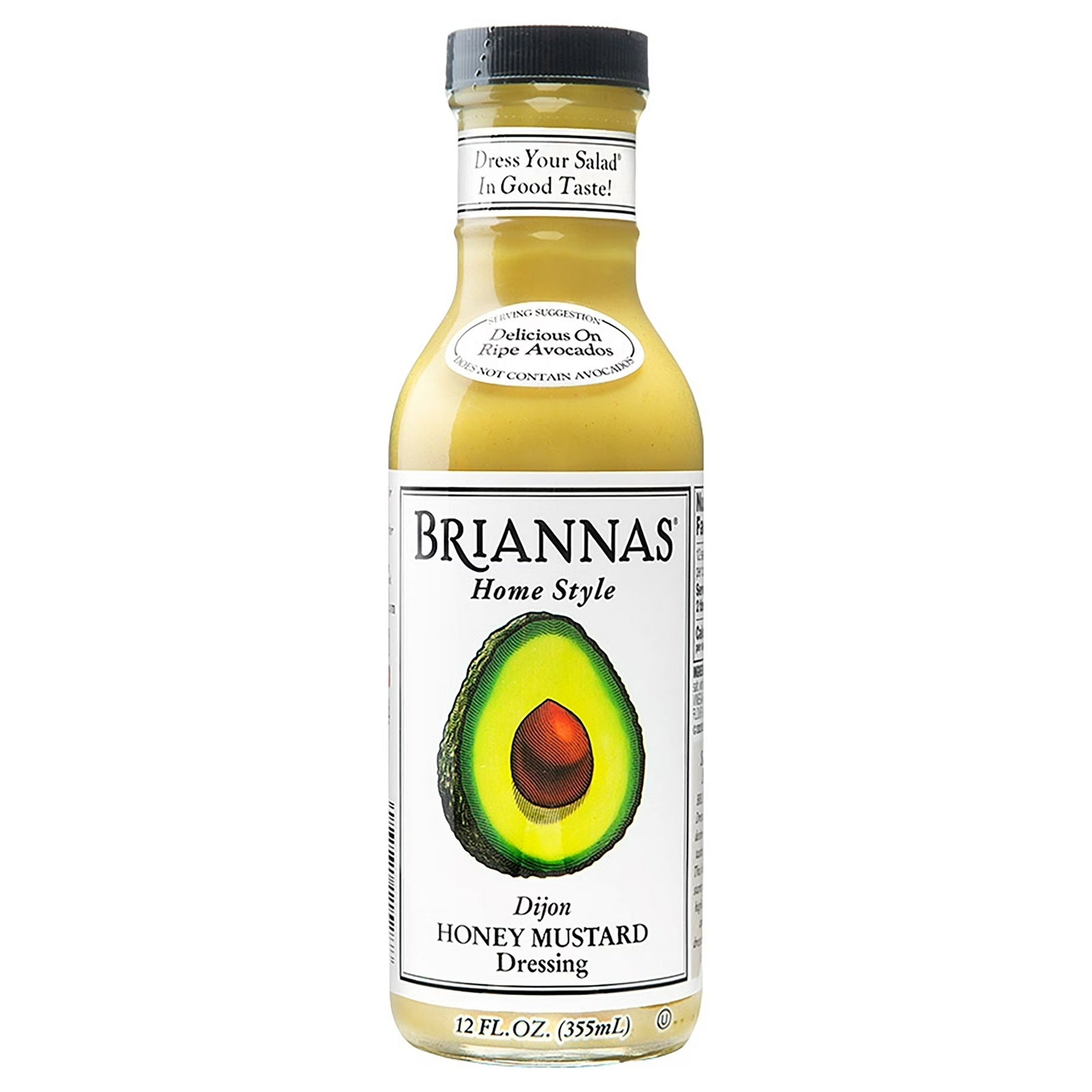 Briannas Home Style Dijon Honey Mustard Dressing, 12 Oz (355 ml)
