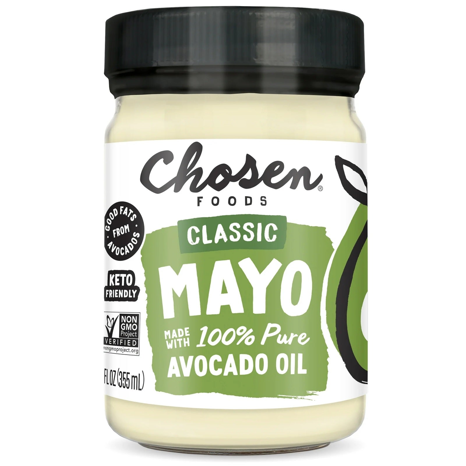 Chosen Foods Avocado Oil Mayo, 12 Oz (355 ml)