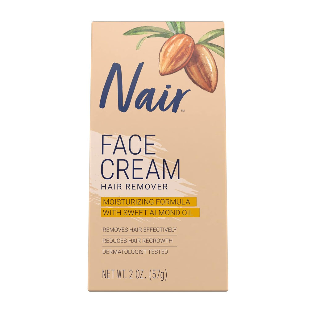 Nair Face Cream Hair Remover for Sensitive Skin – 2 oz