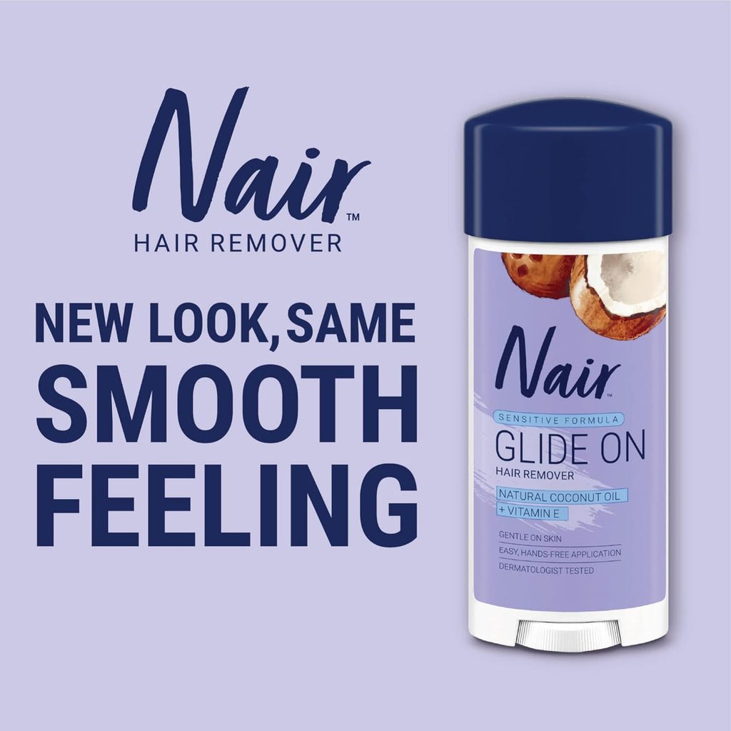 Nair Hair Remover Glide On for Sensitive Skin - 3.3 Oz