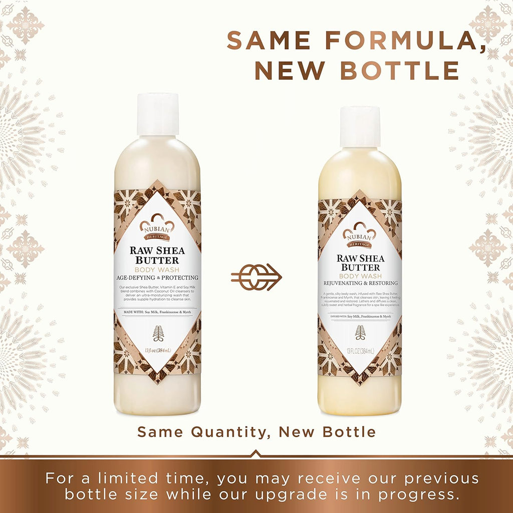 Nubian Heritage Body Wash | Raw Shea and Myrr | 13 Oz