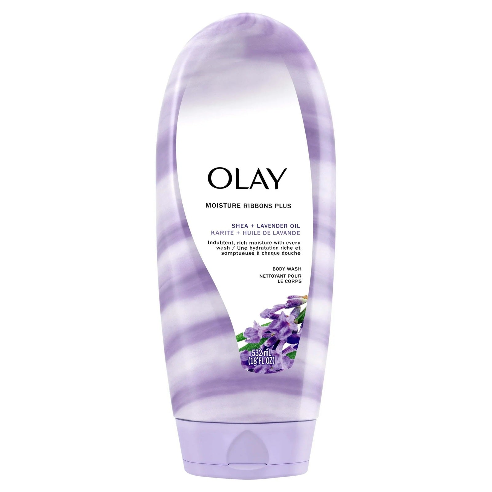 Olay 2-in-1 Moisture Ribbons Plus Body Wash – Luscious Orchid, 18 Oz